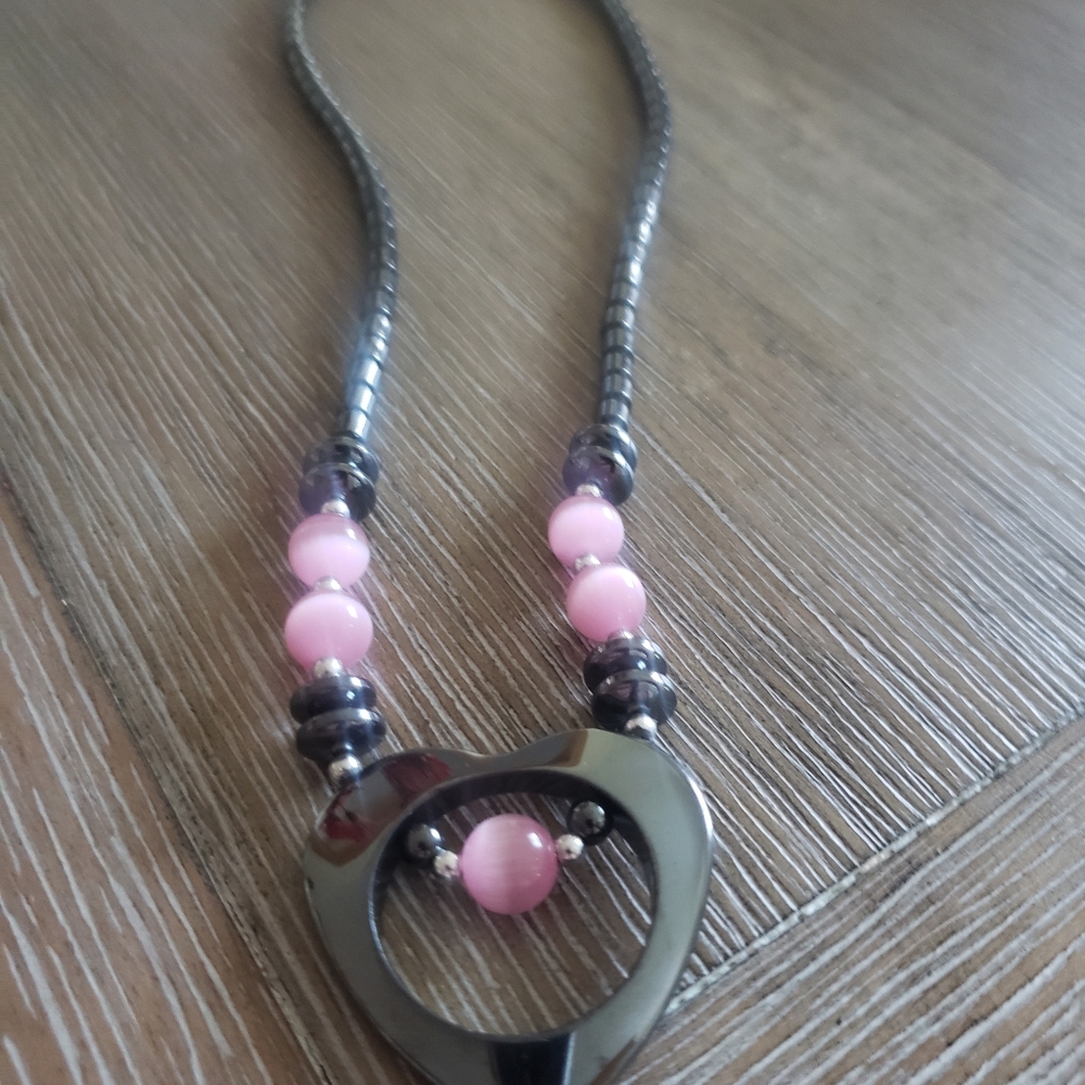 Hermanitte Heart Necklace- 17 inches